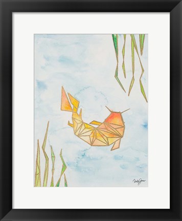 Framed Origami Koi Print