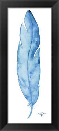 Framed Blue Feather Print