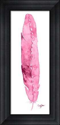 Framed Pink Feather Print