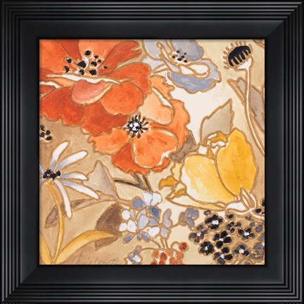Framed Le Jardin I Print