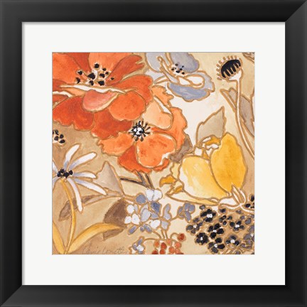 Framed Le Jardin I Print