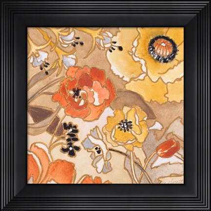 Framed Le Jardin II Print