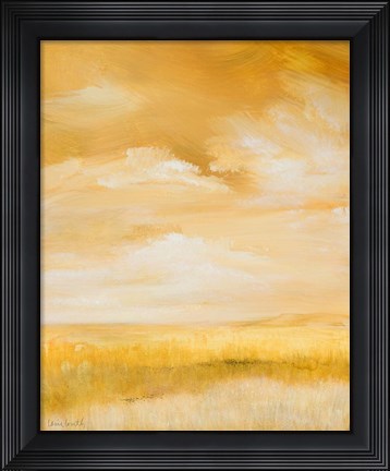 Framed Above Golden Plains I Print