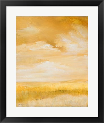 Framed Above Golden Plains I Print