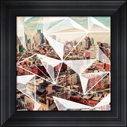 Framed Geometric Rivington I Print