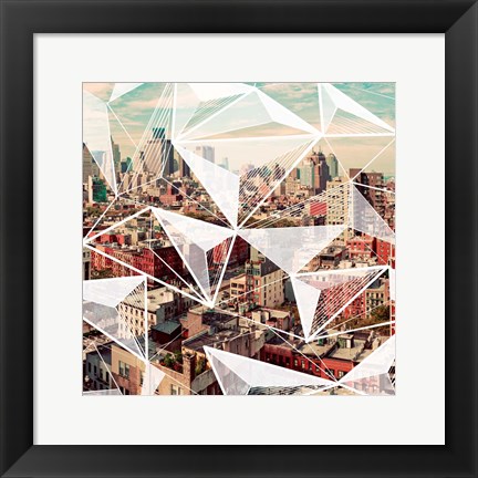 Framed Geometric Rivington I Print