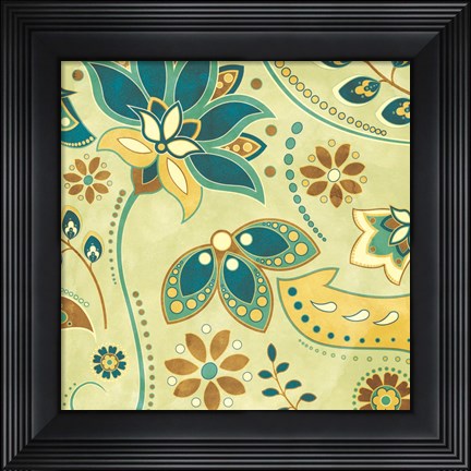 Framed Botanical Rhythm II Print