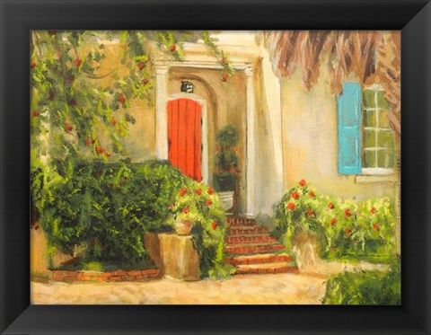 Framed Front Garden Tuscan Dreams I Print