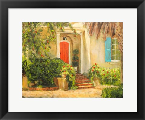 Framed Front Garden Tuscan Dreams I Print