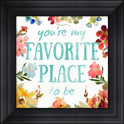 Framed Sweetest To Be II Print