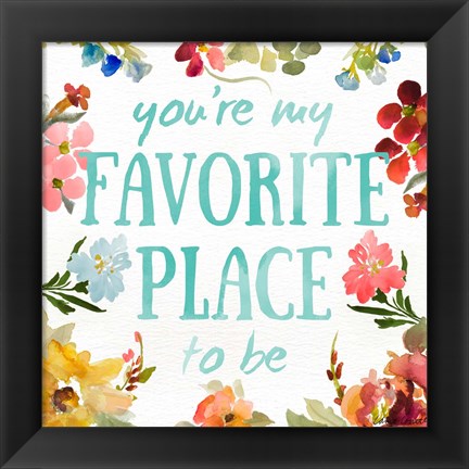 Framed Sweetest To Be II Print