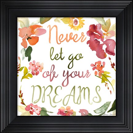 Framed Never Let Go I Print