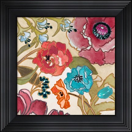 Framed Le Jardin Colorful II Print