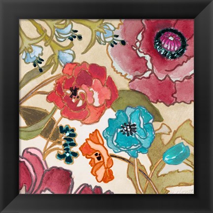 Framed Le Jardin Colorful II Print