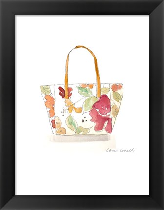 Framed Watercolor Handbags I Print