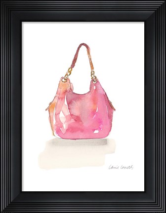 Framed Watercolor Handbags II Print