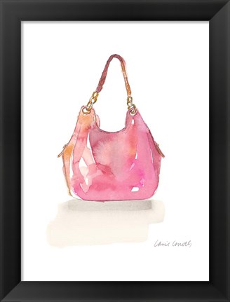 Framed Watercolor Handbags II Print