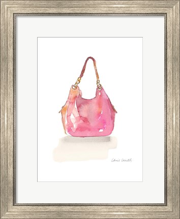 Framed Watercolor Handbags II Print