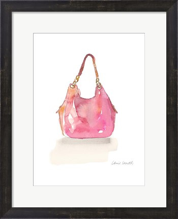 Framed Watercolor Handbags II Print