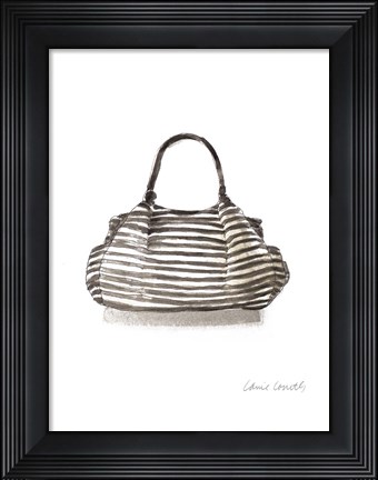 Framed Watercolor Handbags III Print