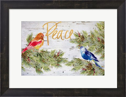 Framed Holiday Peace Print