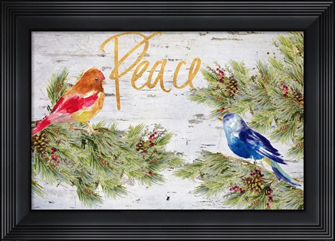 Framed Holiday Peace Print