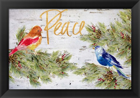 Framed Holiday Peace Print