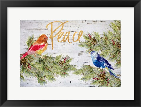 Framed Holiday Peace Print