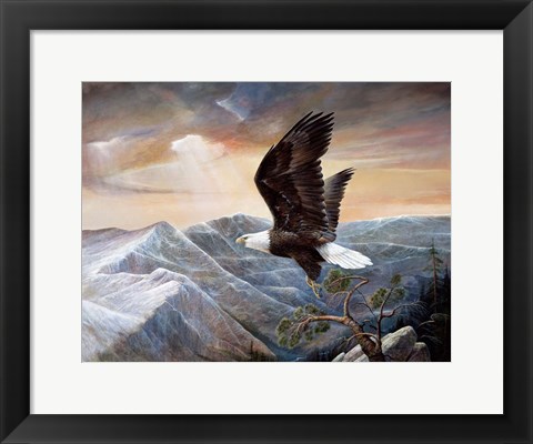 Framed Eagle&#39;s Lair Print