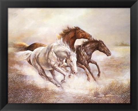 Framed Wild Horses I Print