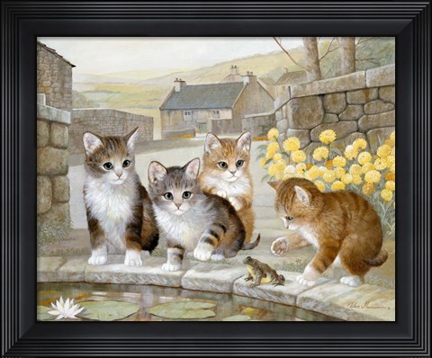 Framed Leap Frog Fun Print