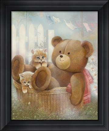 Framed Hanging Around Print