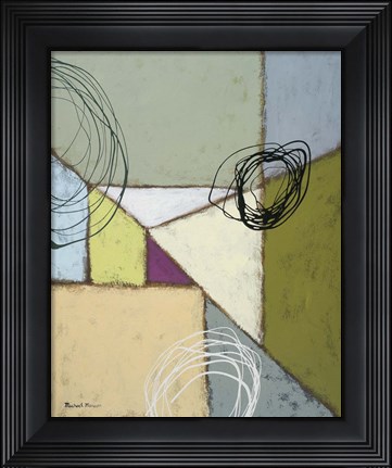 Framed Lemon Lime Play I Print