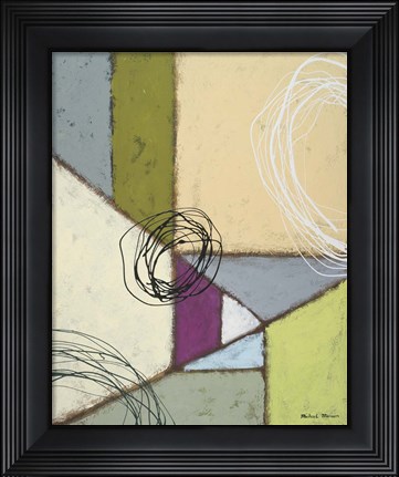 Framed Lemon Lime Play II Print