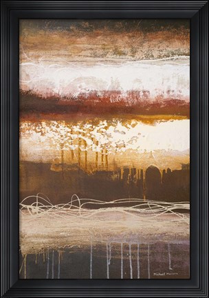 Framed White Wahn II Print