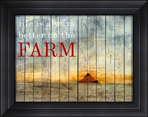 Framed On the Farm I Print