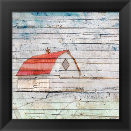 Framed Wood Barn Print