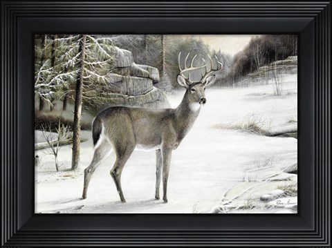 Framed Snowy Mornings Print