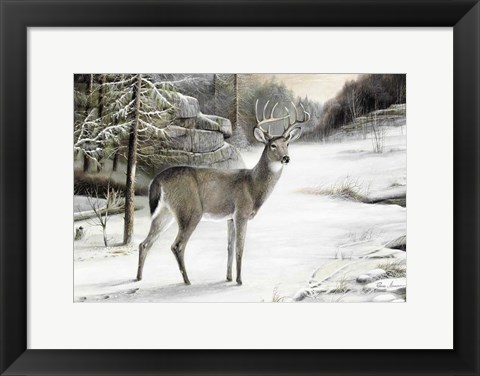 Framed Snowy Mornings Print