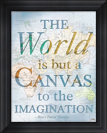 Framed World is a Canvas Print