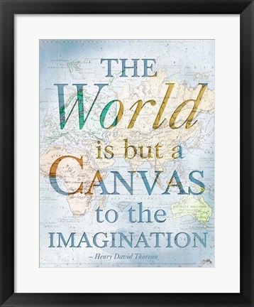 Framed World is a Canvas Print