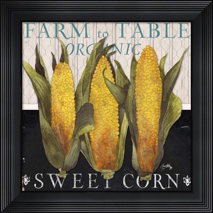 Framed Vegetable Farm Fresh I Print