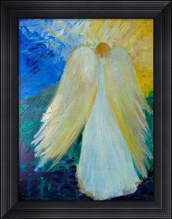 Framed Glowing Angel of Love Print