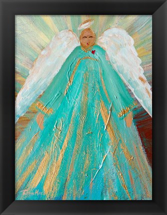 Framed Sing Your Heart Out Angel Print