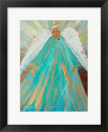 Framed Sing Your Heart Out Angel Print