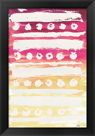 Framed Watercolor Pattern II Print