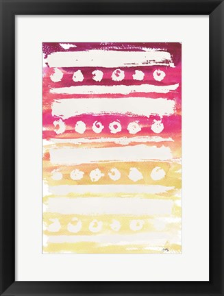 Framed Watercolor Pattern II Print