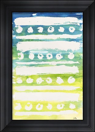 Framed Watercolor Pattern IV Print