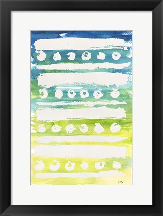 Framed Watercolor Pattern IV Print