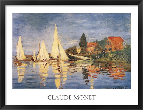 Framed Regatta at Argenteuil Print